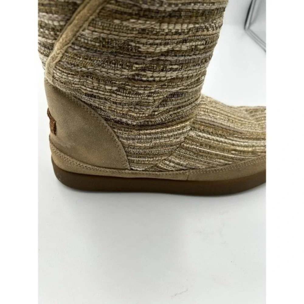 Sanuk Women's Big Bootah Brown Slip-On Winter Boot, Size 9